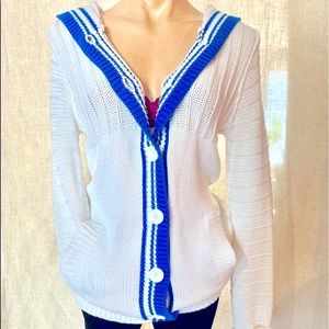 Moda International hooded knit cardigan Large